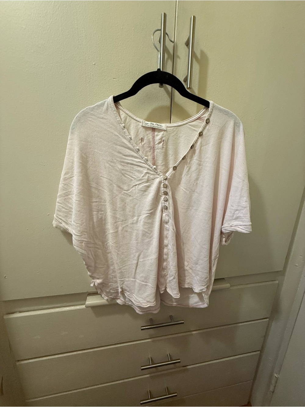 Light Pink We The Free Oversized Top